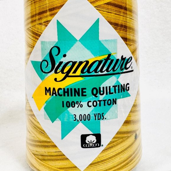 Two Signature Machine Quilting Spools Cotton 3,000 Yds. Each - New/Sealed - Picture 2 of 5